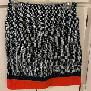 Red white and blue pencil skirt